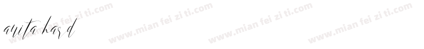 anita hard字体转换